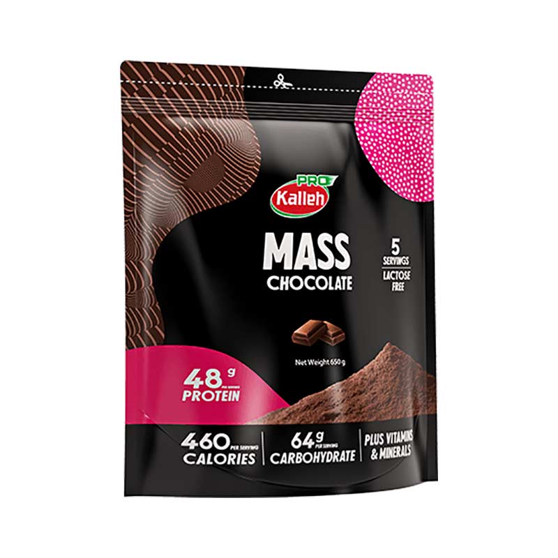 پودر مکمل کاله پرو مدل Mass با طعم شکلاتی وزن 650 گرم